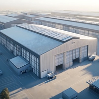 Bâtiment préfabriqué en métal YUHUI, structure en acier modulaire, entrepôt pour centre logistique et stockage industriel