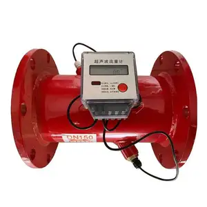 Large Diameter Ultrasonic Flowmeter Groove Flowmeter Measuring Flow Meter Electronic Fire Valve
