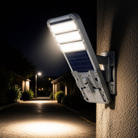 Lampadaire LED solaire DC OEM/ODM avec certification ROHS, indice de protection IP65, construction en aluminium pour l'éclairage routier municipal