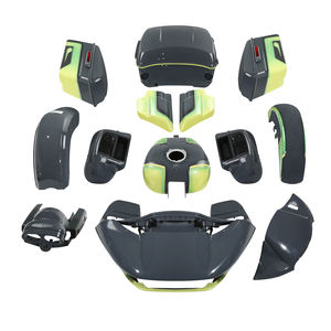 HR3 carenados de carrocería de Harley <span class=keywords><strong>CVO</strong></span> camino <span class=keywords><strong>Glide</strong></span> <span class=keywords><strong>2018</strong></span> manzana verde/helicóptero gris 90700009 - Product Image 1