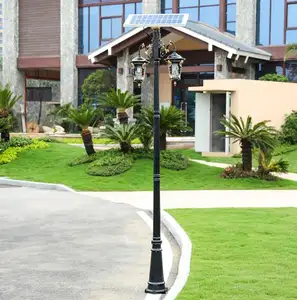 25w Led Solar Street Light With Pole Lights Garden Waterproof Outdoor Park Community Villa Ultra 3m Road Lamp Lighting Fixtures