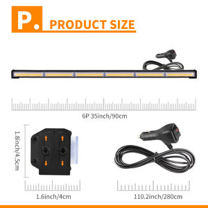 Barre Lumineuse Stroboscopique à LED COB Haute Luminosité, Avertisseur de Trafic, Lumières Clignotantes d'Urgence pour Camions et Véhicules Tout-Terrain - Product Image 5