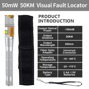 Localisateur Visuel de Défauts de Fibre Optique GSED 9/125um avec Kit Adaptateur FC LC, Lumière Rouge, Compact, Alimenté par Batterie - Product Image 2