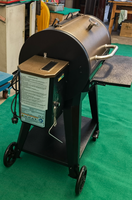 Barbecue fumoir à granulés de bois professionnel à grande chambre de cuisson, avec contrôleur numérique à longue durée de vie, pour fêtes en extérieur et patios