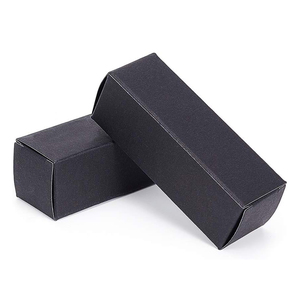 Emballage de produit personnalisé Petite boîte blanche en papier kraft noir Emballage Boîte en papier blanc ordinaire Boîte en carton blanc - Product Image 3