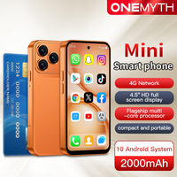 Mini Smartphone A19 Pro 4G de 4.5 Pulgadas, Sistema Android 10, 2GB RAM, 16GB ROM, 3GB+64GB, Doble SIM, Batería de 2000mAh, Teléfono Pequeño