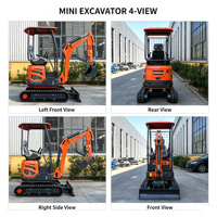 Livraison Gratuite Mini-Excavatrice 1.8-3.5 Tonnes EPA à Moteur Haute Efficacité, Certifiée CE, pour Usage Domestique, Moteur et Pompe Inclus, En Promotion