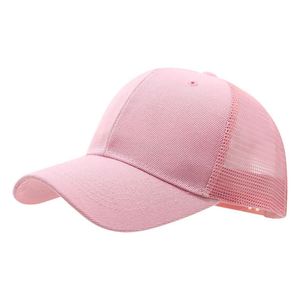 หมวกกันแดดสีสันสดใสสำหรับฤดูร้อน ขายดี หมวกตาข่ายสีดำสำหรับผู้ใหญ่และเด็ก หมวกเบสบอลแบบ SnapBack ปักโลโก้ได้ตามต้องการ - Product Image 6
