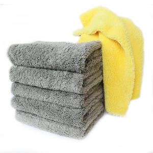 Serviette en microfibre 600g/m2, 500g/m2, sans bord, rouge, fabricant chinois, serviette en microfibre, propre, sans bord - Product Image 1