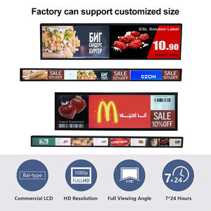 Electronic Shelf Label Esl Supermarket Display Cabinet Lcd Hd Display Bar <b>Screen</b> With App Programmable Smart Mall Counter <b>Screen</b> - Product Image 4