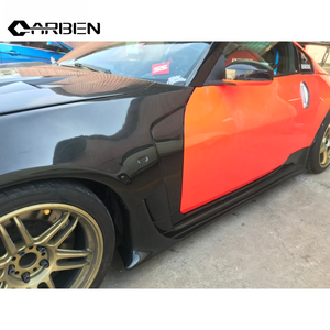 Kit carrosserie latérale en fibre de carbone de haute qualité, pièces de modification améliorées pour Nissan 350Z Z33, paire gauche et droite - Product Image 6