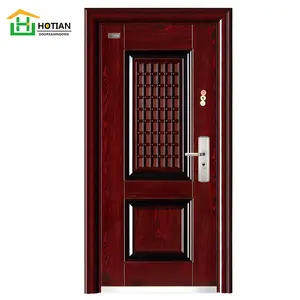 户外厨房金属入口门设计的顶级安全安全钢门