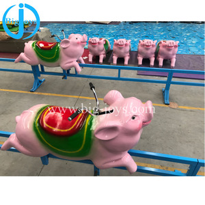 Manèges amusants à la ferme, <span class=keywords><strong>parc</strong></span> d'attractions et d'aventure, course de cochons, jeu pour enfants propulsé par l'homme, à vendr - Product Image 4