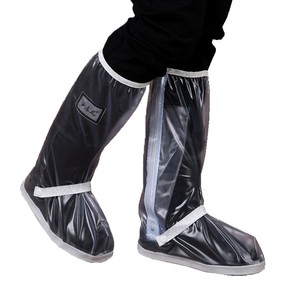 Bottes de <span class=keywords><strong>pluie</strong></span> imperméables réutilisables pour hommes, avec éclairage, antistatiques, hauteur genou, avec fermetures éclair latérales, pour la moto et le vélo - Product Image 5