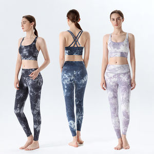 Conjuntos de ropa de yoga para mujer de alta calidad personalizados ajustados de alta elasticidad - Product Image 5
