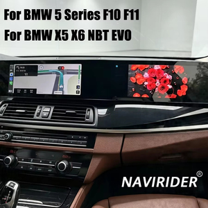 Radio de coche Android con pantalla curva de 21 pulgadas para BMW Serie 5 F10 F11 X5 X6 NBT 2011-2017, estéreo, CarPlay, GPS, reproductor multimedia de video - Product Image 1