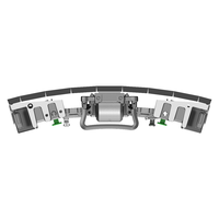 Écran de location flexible d'affichage à LED extérieur imperméable d'intense luminosité écran pliable de scène de 90 degrés P2.976