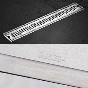 1070a thép không gỉ tuyến tính thoát nước sàn cho phòng tắm <span class=keywords><strong>4</strong></span> inch vòi hoa sen kênh cống cho nhà vệ sinh vòi hoa sen - Product Image 2