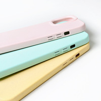 100% étui de téléphone en paille de blé écologique pour iPhone 14 13 11 12 Pro Max 6 7 8 Plus couleur unie mat pare-chocs couverture arrière souple