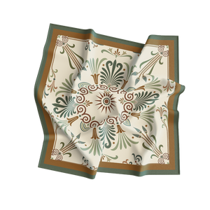 Écharpe carrée en soie à motif imprimé numérique réversible pour femme adulte, style européen et américain, respirante, toutes saisons, usage quotidien - Product Image 5