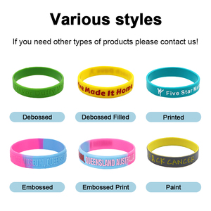 Cadeau d'affaires tendance personnalisé Bracelet en <span class=keywords><strong>caoutchouc</strong></span> silicone avec logo Bracelet en silicone Bracelet à breloques coloré Bracelet en relief - Product Image 3