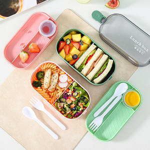 Wholesale Plastic Kid School <b>Lunch</b> <b>Box</b> and Water Bottle Set Kids <b>Lunch</b> <b>Box</b> Set With Water Bottle - Product Image 2
