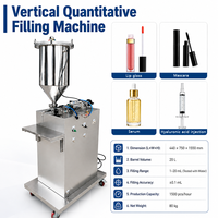 Machine de remplissage pneumatique verticale quantitative pour liquides et pâtes cosmétiques : gloss à lèvres, sérum pour cils, mascara, huile essentielle