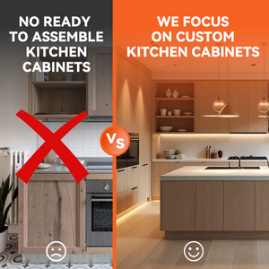 Ý tối giản phong cách công nghiệp Kết cấu đá đen melamine Veneer gỗ tích hợp tủ bếp - Product Image 3