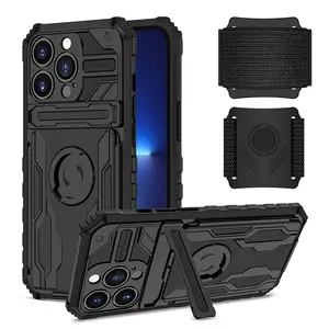 new arrive cool mobile phone bags band phone cases sport armband hard case for iphone 13 pro max