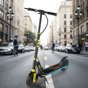 CE-gecertificeerde 8-inch 180W 24V elektrische step voor volwassenen, draagbaar, 15 km/u, 10 km bereik, ideaal voor woon-werkverkeer in de stad. - Product Image 2