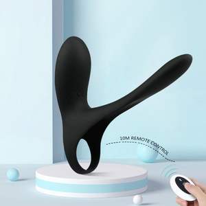 Anneau pénien télécommandé stimulateur de clitoris vagin érection longue durée jouets sexuels pour adultes vibrateur de pénis pour jouets sexuels anaux - Product Image 1