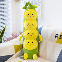 Coussins en forme de pois multi-tailles en coton PP, super doux, jouets en peluche, cadeaux pour machines à pinces, pour enfants et couples, vente en gros très prisée