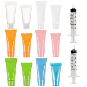 Slim 15ml Low MOQ Private Label Custom Logo <b>Clear</b> Lip <b>Gloss</b> Squeeze Tube with UV Printing for Lipstick & Makeup Tools - Product Image 2