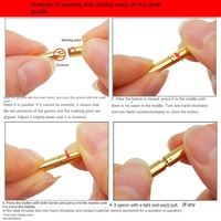 Boucles de collier en acier inoxydable, fermoirs pour bracelets en cuir, accessoires de bijoux DIY, vente en gros