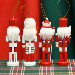 Casse-Noisette Rayé <span class=keywords><strong>Blanc</strong></span> Rouge Pendentif De Noël Décoration Arbre De Noël Décor Suspendu - Product Image 3