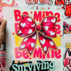 T-Shirt con Logo all'Ingrosso, <span class=keywords><strong>Stampa</strong></span> a Caldo per San Valentino, Disegni DTF Rosa Brillante Pronti per Essere Stampati <span class=keywords><strong>su</strong></span> <span class=keywords><strong>Abbigliamento</strong></span> - Product Image 4