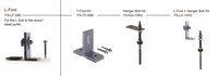 Kit de fixation en L en aluminium Yuens pour toit, vis de fixation au sol en acier inoxydable pour panneaux solaires sur toit en tuiles, différentes tailles