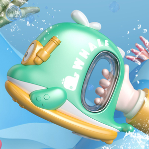 QS gros dessin animé Mini mignon plage <span class=keywords><strong>jeu</strong></span> de tir jouets en plastique 2 couleurs été extérieur pistolet à eau électrique jouets pour enfants - Product Image 2