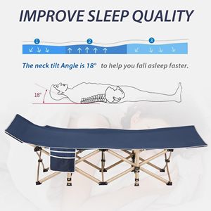 Factory Custom Design Outdoor Camping Hiking Picnc Fishing Events Folding Portable Waterproof Single Sleeping Bed <b>Cot</b> for Adult - Product Image 5