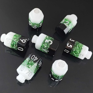 Ensemble d'accessoires de dés en résine polyédrique sculptée, motif Bouteille de Potion Magique Élémentaire, pour jeux de table <span class=keywords><strong>DND</strong></span> et RPG, avec éléments floral, chat, herbe - Product Image 5
