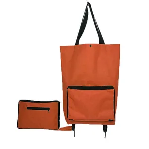 पोर्टेबल सब्जी और फल शॉपिंग कार्ट मिनी लाइट फोल्डिंग शॉपिंग ट्रॉली बैग व्हील सुपरमार्केट बैग के साथ