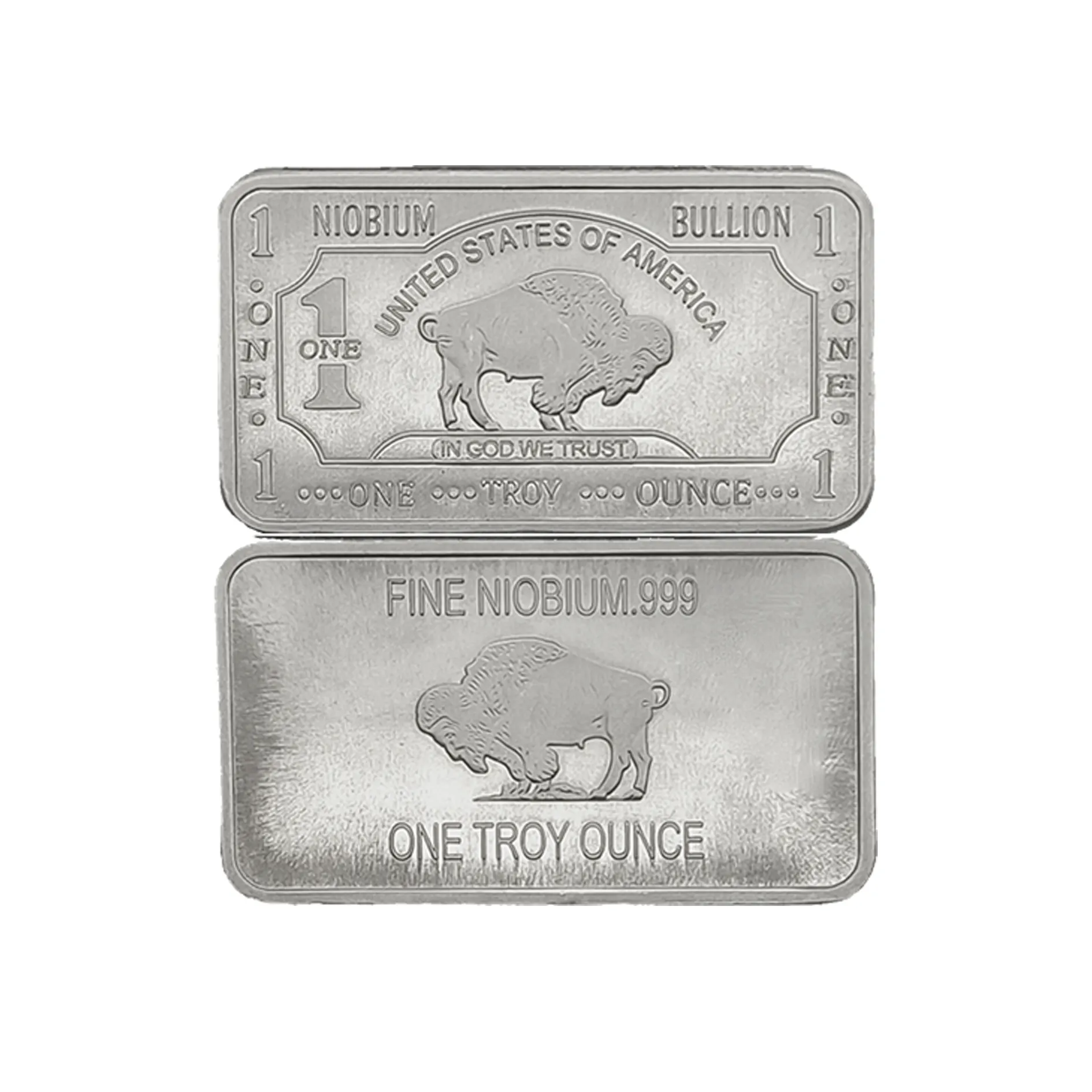 1 Troy Ounce/Oz. 999 Pure Niobium Buffelreep/Ingots/Edelmetaal