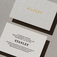 Cartes de visite de luxe personnalisées 9*5.4 avec logo personnalisé, bord doré en feuille d'or, papier spécial, cartes de visite pour hôtel haut de gamme