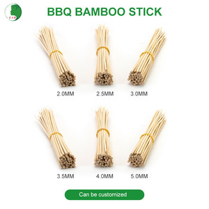 Palitos de Bambú Redondos para Comida, 6 Pies (1.8 m), Palitos de Bambú de 4 Pies (1.2 m), Palitos de Bambú de 2 Vías para <span class=keywords><strong>Kebab</strong></span>, 5 mm - Product Image 4