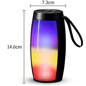 Yeni LED Kablosuz 5.3 Metal ve Plastik Taşınabilir RGB Renkli Gece Lambası Müzik Çalar Hoparlör Askılı - Product Image 5