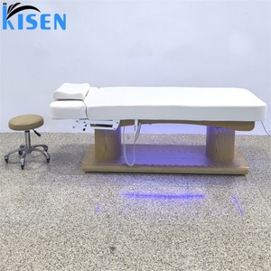 KISEN Beauty Salon Beauty <b>Bed</b> Electric Adjustable Height <b>Lash</b> Facial Head Spa <b>Bed</b> Beauty With 4 Motors Spa Chair Massage <b>Bed</b> - Product Image 1