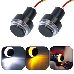 Dual-Color <b>LED</b> Handlebar End <b>Lights</b> for Turn Signal and <b>Side</b> Marker Motorcycle Body Systems Product - Product Image 6