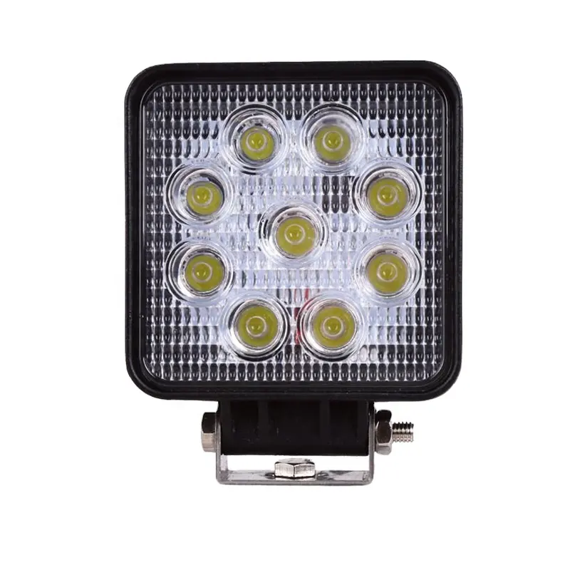 New 4 inch 27 Wát hình chữ nhật LED làm việc ánh sáng offroad Jeep Đèn pha mát trắng tại chỗ lightslight LED Đèn xe tải cho SUV ATV UTV