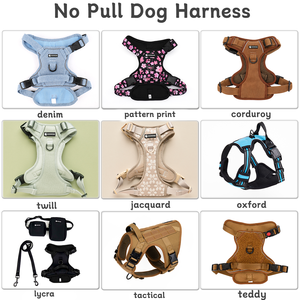 Designer Langlebiges Sicherheits-Hundegeschirr-Set Großhandel Tierdruck Maßgefertigtes Oxford Reflektierendes Hundegeschirr Haustierhalsbänder & Leinen - Product Image 3