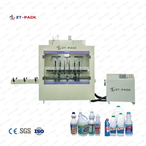 Factory Price 6 Heads Small Capacity For Corrosive Flash Toilet Cleaner Disinfection Liquid Filling Machine